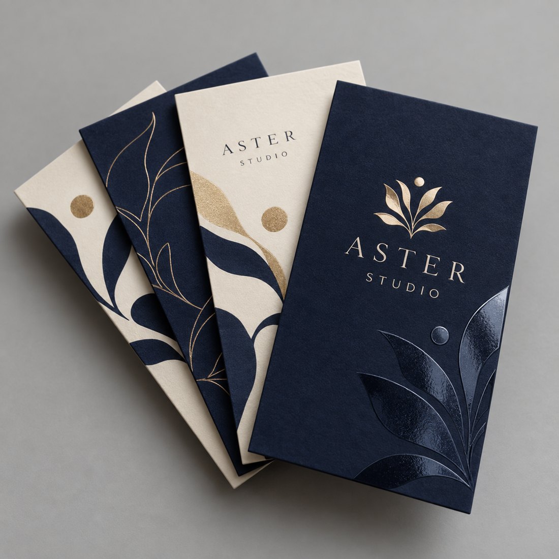 Suede Business Cards